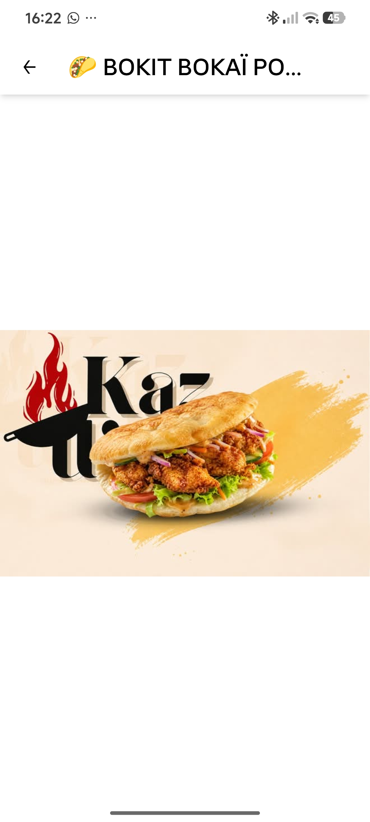 Bokit poulet KAZWOK
